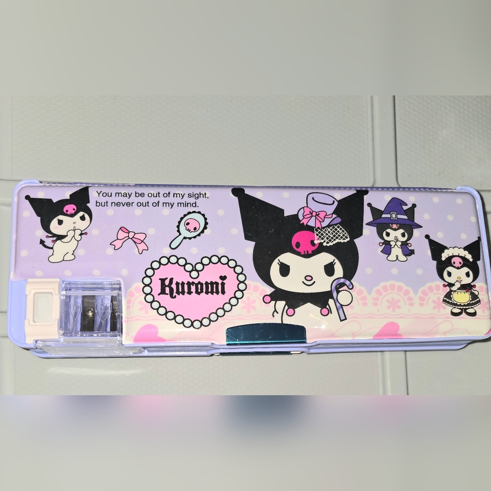 Sanrio Kuromi Bundle Of 3 Stationary Set, Pencils, Pencil/Pen 2 Way Case ALL NEW - Picture 3 of 16